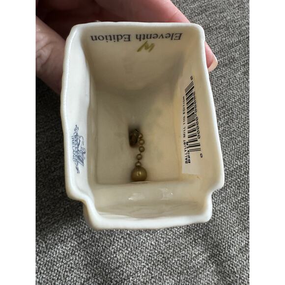 NWB Vintage Irish Belleek Porcelain Christmas ornament Ballylist Mill With Box - Picture 15 of 16